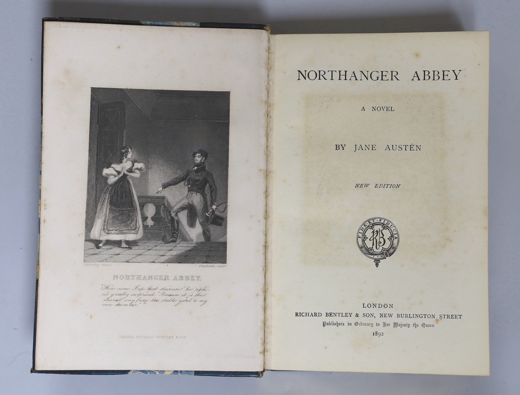 Austen, Jane - Novels, 6 vols, 8vo, half calf, Richard Bentley, London, 1886-1901